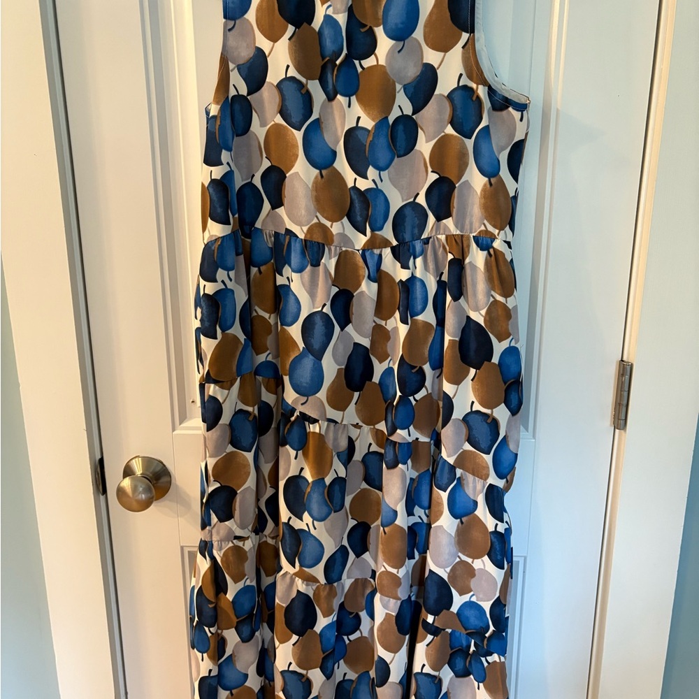 Abstract Pattern Sleeveless Maxi Dress